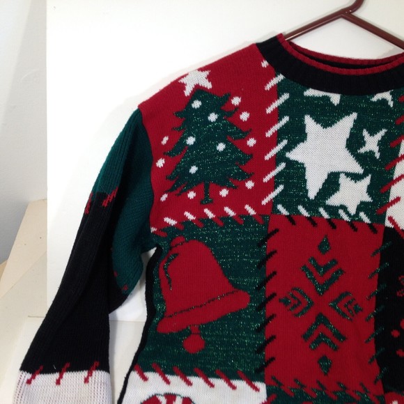 Vintage JJ Browne Christmas Holiday Sweater Not so Ugly Size Large NICE USA Made - Picture 4 of 11
